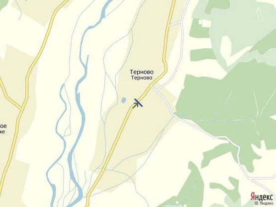 Схема рекламной плоскости по адресу с.Терново, вул.Головна центр села в сторну смт.Нересниця зі сторони м.Тячів