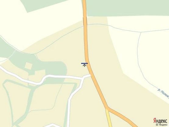 Схема рекламной плоскости по адресу Виїзд з с.Велятино  в сторону м. Хуст