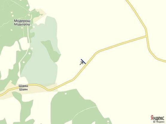 Схема рекламной плоскости по адресу с.Шаян, (зони відпочинку) курортне містечко виїзд