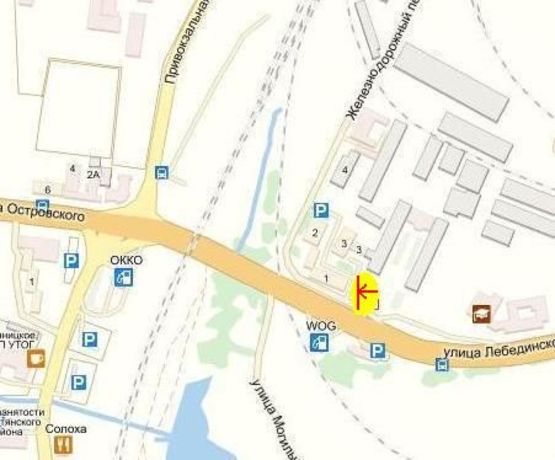 Схема рекламної площини за адресою вул. Лебединського, підземний перехід Схема рекламної площини за адресою вул. Лебединського, підземний перехід