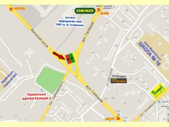 Схема рекламной плоскости по адресу Галицька, 128(навпроти Радіозаводу) Схема рекламной плоскости по адресу Галицька, 128(навпроти Радіозаводу)