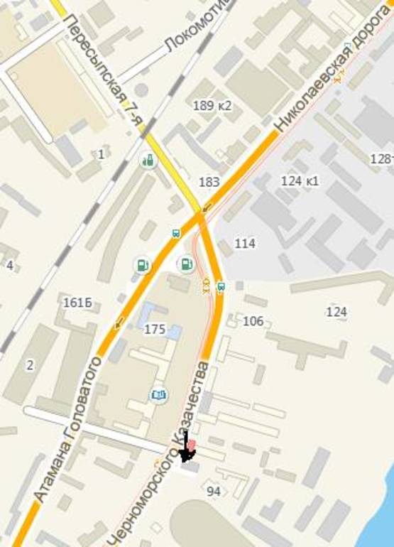 Схема рекламной плоскости по адресу ул. Черноморского казачества, 96 Схема рекламной плоскости по адресу ул. Черноморского казачества, 96