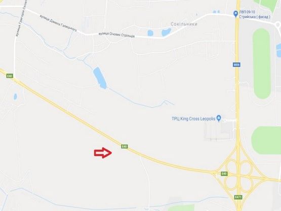 Схема рекламної площини за адресою Кільцева дорога, Панська гора до Ашану Схема рекламної площини за адресою Кільцева дорога, Панська гора до Ашану