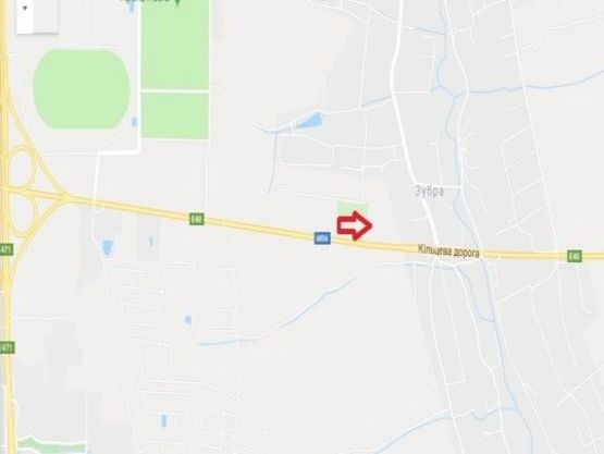 Схема рекламной плоскости по адресу с.Зубра, навпроти церкви від Ашану