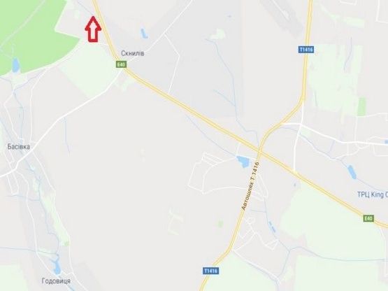 Схема рекламної площини за адресою Скнилів до Епіцентру