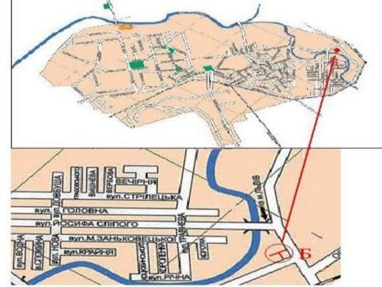 Схема рекламної площини за адресою вул. Б Хмельницького_вїзд в місто