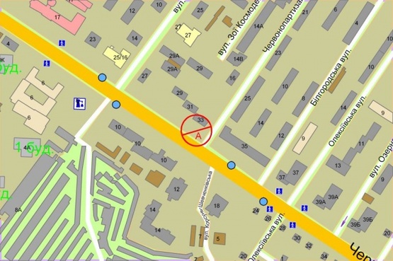 Схема рекламної площини за адресою Валерия Лобановского (Краснозвездный) проспект, 33  по ходу к Севастопольской пл.