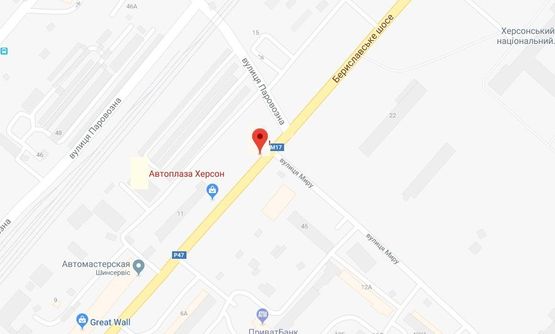 Схема рекламної площини за адресою Бериславське шосе/р-н автосалону Рено лівий Схема рекламної площини за адресою Бериславське шосе/р-н автосалону Рено лівий