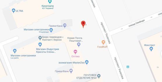 Схема рекламной плоскости по адресу Ушакова пр.- Свободи пл. Схема рекламной плоскости по адресу Ушакова пр.- Свободи пл.