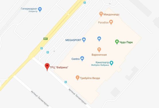 Схема рекламной плоскости по адресу Фабрика ТРЦ/центральний в'їзд правий(5) Схема рекламной плоскости по адресу Фабрика ТРЦ/центральний в'їзд правий(5)