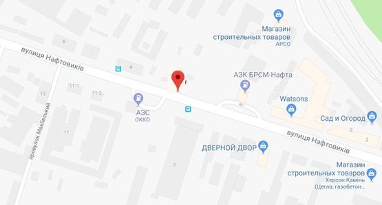 Схема рекламной плоскости по адресу Нафтовиків вул. (Р-н м'ясокомбінату, навпроти АЗС) Схема рекламной плоскости по адресу Нафтовиків вул. (Р-н м'ясокомбінату, навпроти АЗС)