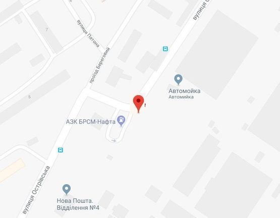 Схема рекламной плоскости по адресу Островское шоссе АЗС БРСМ лівий Схема рекламной плоскости по адресу Островское шоссе АЗС БРСМ лівий