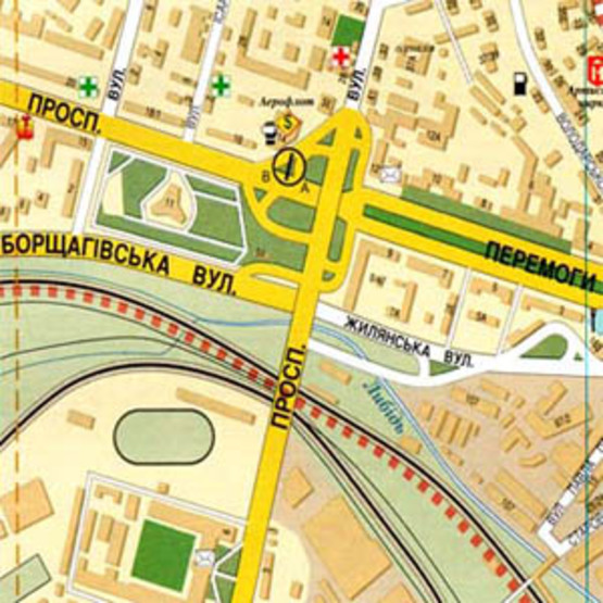 Схема рекламної площини за адресою Воздухофлотский мост / пр-т Победы Схема рекламної площини за адресою Воздухофлотский мост / пр-т Победы