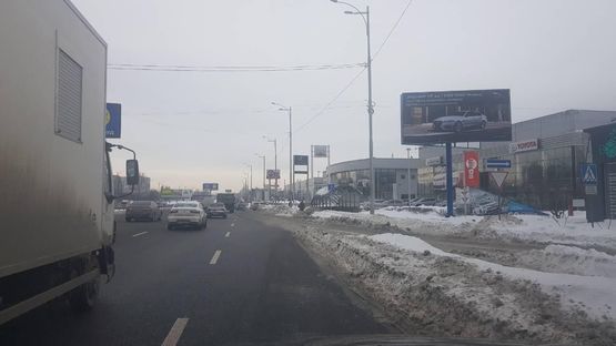 Схема рекламної площини за адресою Большая окружная перед автосалоном ВиДи Автосити, Схема рекламної площини за адресою Большая окружная перед автосалоном ВиДи Автосити,