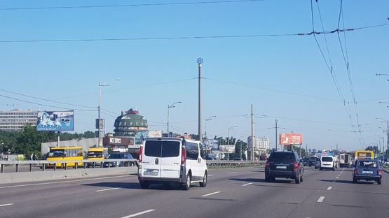 Схема рекламної площини за адресою Большая окружная 100 м. напротив ТЦ Апрель,