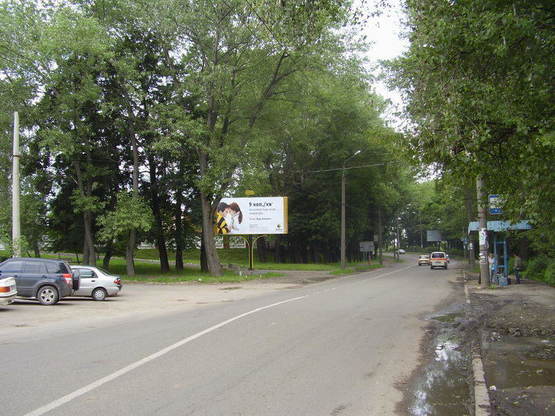 Схема рекламной плоскости по адресу вул.Московської Олімпіади (виїзд з військової частини);