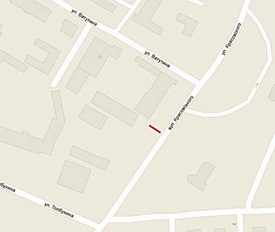 Схема рекламной плоскости по адресу вулКрасовського Схема рекламной плоскости по адресу вулКрасовського