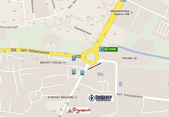 Схема рекламной плоскости по адресу Липинського - вул. Б. Хмельницького (центр)ТЦ Фуршет. АС №2 Схема рекламной плоскости по адресу Липинського - вул. Б. Хмельницького (центр)ТЦ Фуршет. АС №2