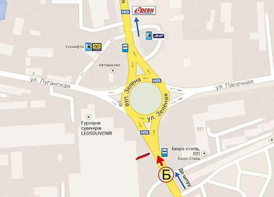 Схема рекламної площини за адресою Зелена -Луганська - (Б верхній) Схема рекламної площини за адресою Зелена -Луганська - (Б верхній)