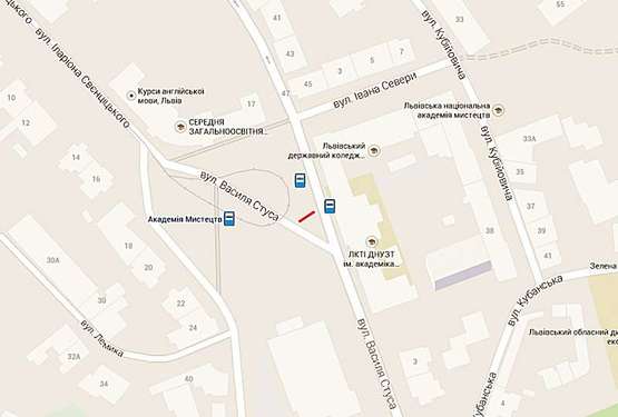 Схема рекламной плоскости по адресу вул.Стуса - Снопківська Схема рекламной плоскости по адресу вул.Стуса - Снопківська