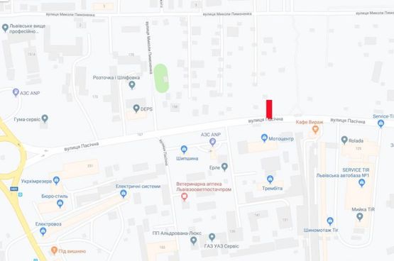 Схема рекламной плоскости по адресу Пасічна (від кільця Зелена-Луганська) Схема рекламной плоскости по адресу Пасічна (від кільця Зелена-Луганська)