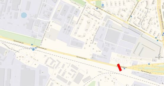 Схема рекламной плоскости по адресу Луганська   (Сихівський міст) к11 Схема рекламной плоскости по адресу Луганська   (Сихівський міст) к11