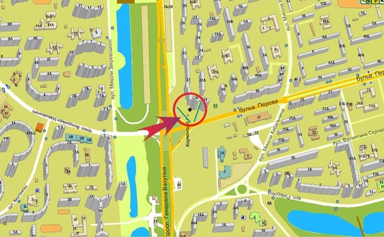 Схема рекламної площини за адресою б-р Перова, 56 (В) Схема рекламної площини за адресою б-р Перова, 56 (В)