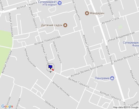 Схема рекламної площини за адресою вул.Горького, 35  (Центр зайнятості і БТІ) сторона Б