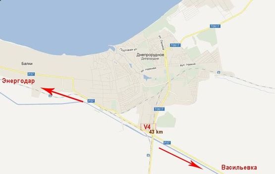 Схема рекламной плоскости по адресу тр.Энергодар-Васильевка_43 км,ЖД переезд