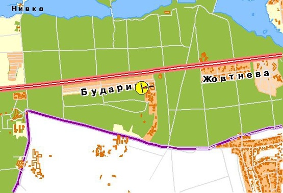 Схема рекламної площини за адресою Победы пр-т, въезд, автодром Чайка, от ст.м.Житомирская, из Киева