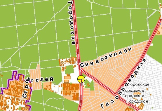 Схема рекламной плоскости по адресу Палладина Академика пр-т, поворот к ул.Стеценко, от ст.м.Академгородок, к Пуща-Водице