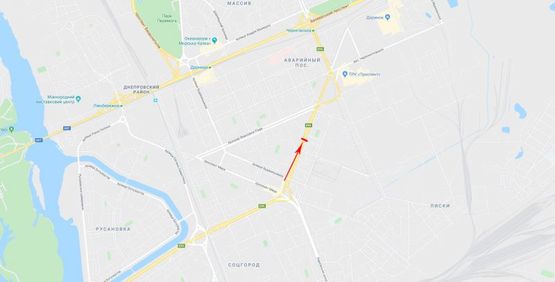 Схема рекламной плоскости по адресу Гагарина Ю. пр-т 14, в центр