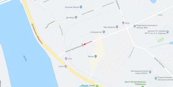 Схема рекламной плоскости по адресу Здолбуновская ул. 5-А