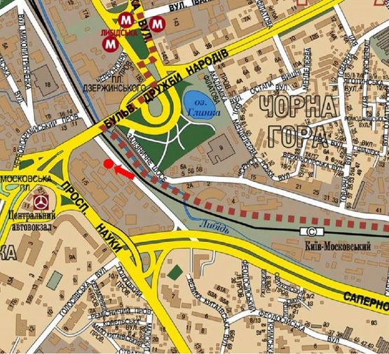 Схема рекламної площини за адресою Гринченко Н. ул. (03-0525-01) Схема рекламної площини за адресою Гринченко Н. ул. (03-0525-01)
