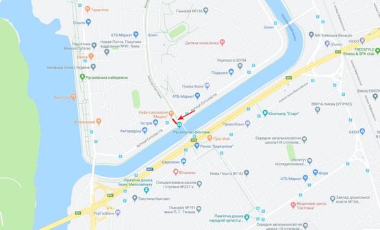 Схема рекламной плоскости по адресу Шамо Игоря ул. 1