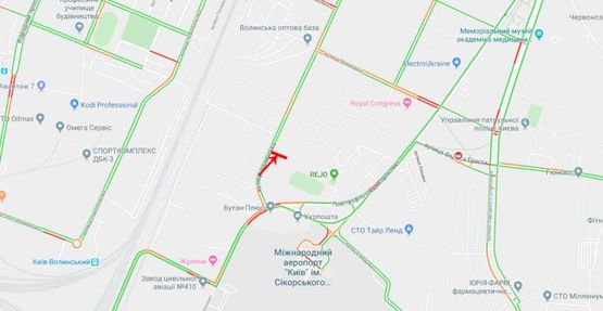 Схема рекламной плоскости по адресу Волынская ул. 65 (№2)