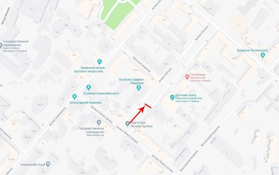 Схема рекламной плоскости по адресу Липская ул.  7/22, бульварная часть