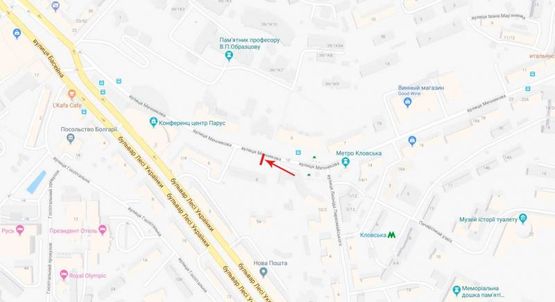 Схема рекламної площини за адресою Мечникова ул. 8