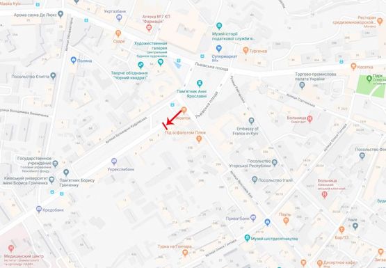 Схема рекламной плоскости по адресу Бульварно-Кудрявськая ул. 3 Схема рекламной плоскости по адресу Бульварно-Кудрявськая ул. 3