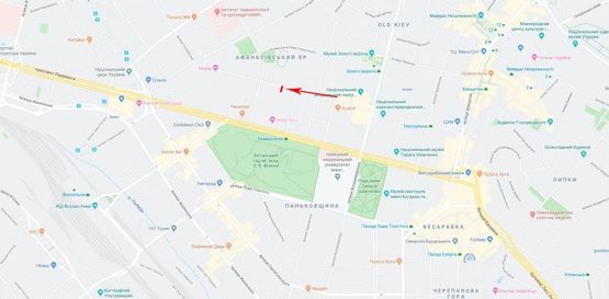 Схема рекламной плоскости по адресу Хмельницкого Богдана ул. 37