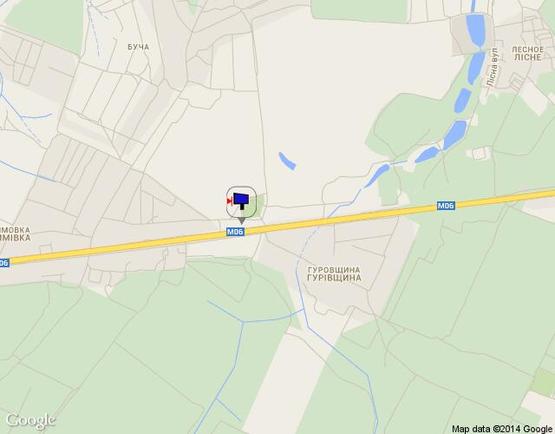 Схема рекламної площини за адресою Житомирская трасса, км 31+900 право, с. Гуровщина Схема рекламної площини за адресою Житомирская трасса, км 31+900 право, с. Гуровщина