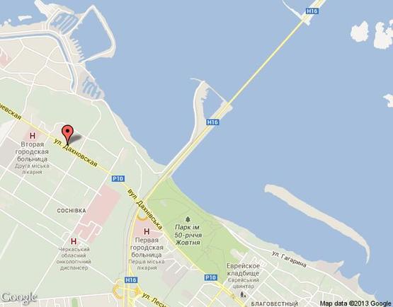 Схема рекламної площини за адресою г. Черкассы, ул. Дахновская, 19,  200м от ул.Пожарского, выезд на Канев Схема рекламної площини за адресою г. Черкассы, ул. Дахновская, 19,  200м от ул.Пожарского, выезд на Канев