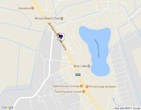 Схема рекламної площини за адресою Новообухівська траса, возле садового центру Ева, перед рестораном "Ранчо", км 26+400 право