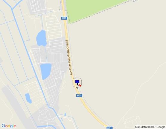 Схема рекламної площини за адресою Новообухівська траса, км 33+500 лево