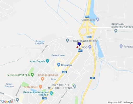 Схема рекламной плоскости по адресу м. Обухів, вул. Київська, 123 (виїзд з Обухова на Київ, Українку), право Схема рекламной плоскости по адресу м. Обухів, вул. Київська, 123 (виїзд з Обухова на Київ, Українку), право