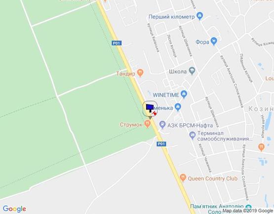 Схема рекламной плоскости по адресу Конча-Заспа, траса Р-02, км 29+750 право, навпроти супермаркету "FAVORE", АЗС "БРСМ" Схема рекламной плоскости по адресу Конча-Заспа, траса Р-02, км 29+750 право, навпроти супермаркету "FAVORE", АЗС "БРСМ"