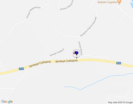 Схема рекламной плоскости по адресу вул. Соборна, 124, перед поворотом на вул. Вільна Схема рекламной плоскости по адресу вул. Соборна, 124, перед поворотом на вул. Вільна