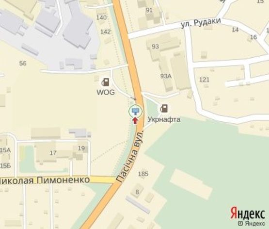 Схема рекламной плоскости по адресу Пасечная ул., 144 ( АЗС WOG) Схема рекламной плоскости по адресу Пасечная ул., 144 ( АЗС WOG)