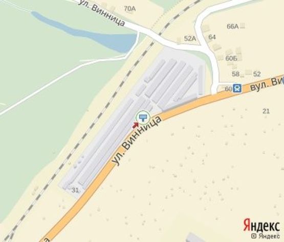 Схема рекламної площини за адресою Винница ул., ( 1100 м. до пересечения с Туннельной ул.) Схема рекламної площини за адресою Винница ул., ( 1100 м. до пересечения с Туннельной ул.)