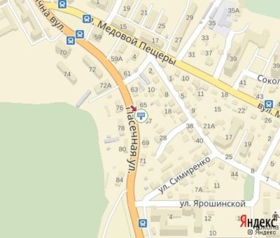 Схема рекламной плоскости по адресу Пасечная ул., 65 Схема рекламной плоскости по адресу Пасечная ул., 65